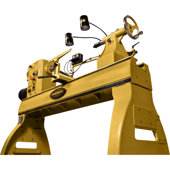Powermatic 4224B, 24" x 42" EVS Woodworking Lathe with Lamp Kit, 3 HP, 1Ph 220V-PM9-1794224K