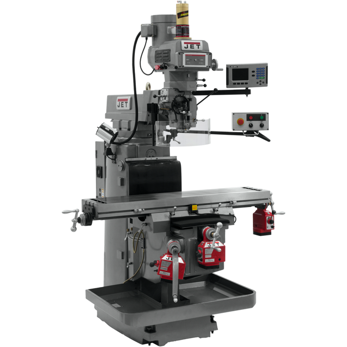 JET JTM-1254VS with ACU-RITE 203 3X (K) DRO, X, Y & Z Powerfeeds & Air Power Drawbar-698060 - AlpineTech Company