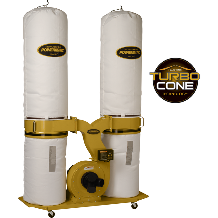 Powermatic PM1900TX-BK1 Dust Collector, 3HP 1PH 230V, 30-Micron Bag Filter Kit-PM9-1792071K