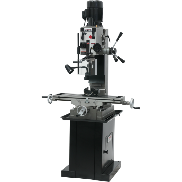 Jet JMD-45GH Geared Head Square Column Mill/Drill with Newall DP700 2-Axis DRO & X-Powerfeed-351151 - AlpineTech Company