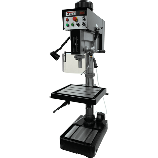 Jet JDP-20EVST-230, 1-1/2" Drilling Capacity, 2HP, 230V 3Ph with Forward and Reverse Tapping capability 1Ph-354225 - AlpineTech Company