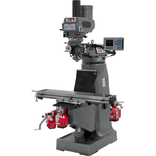 JET JTM-4VS Mill With 3-Axis ACU-RITE 203 DRO (Quill), X, Y and Z-Axis Powerfeeds With Power Drawbar-690153 - AlpineTech Company
