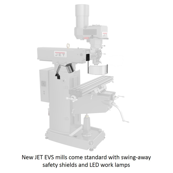 JET JTM-949EVS/230 Electronic Variable Speed Vertical Milling Machine 230V 3Ph-JT9-691500