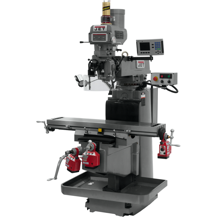 JET JTM-1254VS with ACU-RITE 203 3X (K) DRO, X, Y & Z Powerfeeds & Air Power Drawbar-698060 - AlpineTech Company