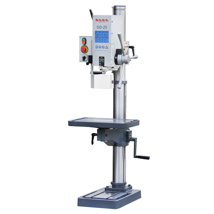 KAKA Industrial GD-25 Gear Head Vertical Drill Press, 220V 3 Phase Motor