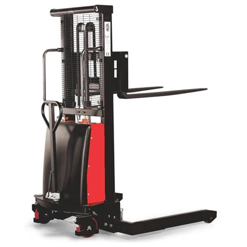 Majorlift - Semi-Electric Straddle Stacker, 3300 lb Cap, Lift 138″ - MSE33-138