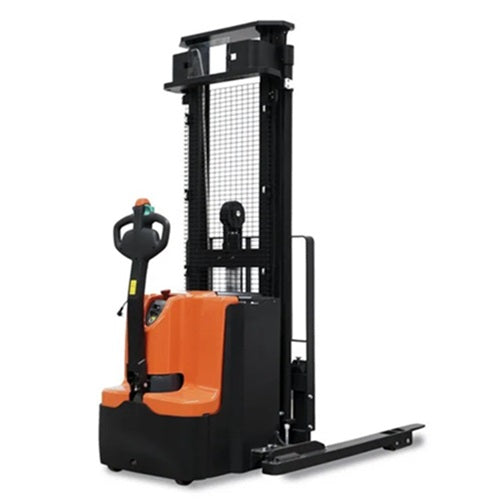 Majorlift - Full Electric Lithium Straddle Stacker, 4,400 lbs Cap, 138” Lift - SFE44-138