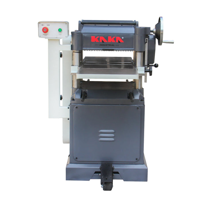 KAKA INDUSTRIAL WDP-4215B,15 inch Width, Woodworking Planer with Built in Mobile Base and Helical Cutterhead 220V-60HZ-1PH