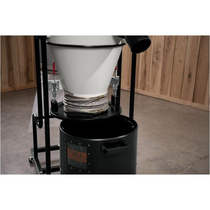 JET JCDC-1.5 Cyclone Dust Collector, 2-Micron Filter, 763 CFM, 1-1/2 HP, 1Ph 115V-717515 - AlpineTech Company